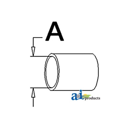 A & I Products Radiator Hose, Upper 2" x2" x2" A-70226893